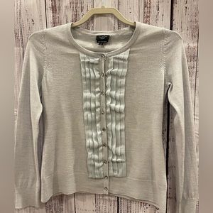 Italian Merino Wool Pale Blue Cardigan